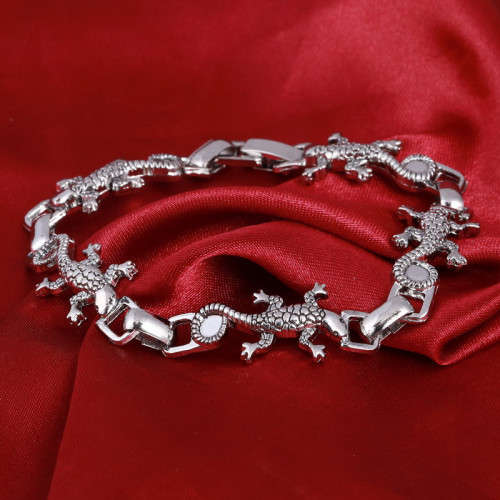 Silver High Quality Lizard Bracelet