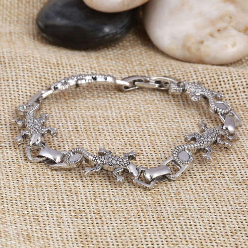 Silver High Quality Lizard Bracelet