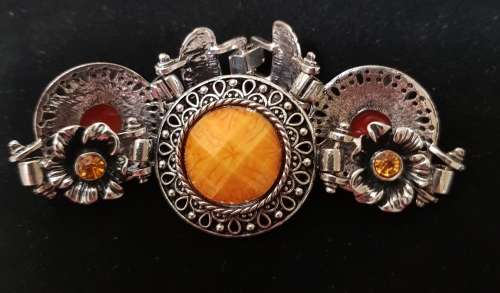 Lovely Tibetan Silver  & Resin Gemstones Bracelet