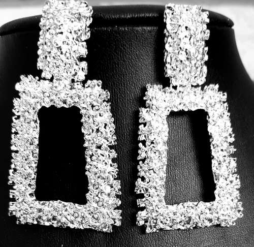 2 x Sets Silver Dangle Drop  Earrings