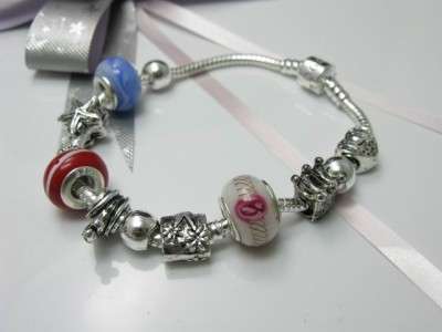 GORGEOUS PANDORA MULTI SUITE CHARM BRACELET IN 925 STERLING SILVER