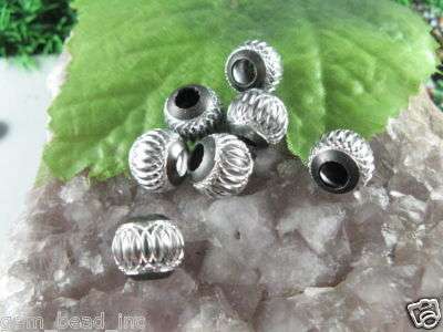 ALLUMINIUM 12MM  ROUND SPACER BEADS  FIT PANDORA