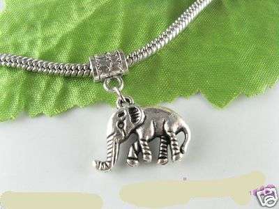 TIBET SILVER ELEPHANT FREE MOVE CHARMS FIT PANDORA