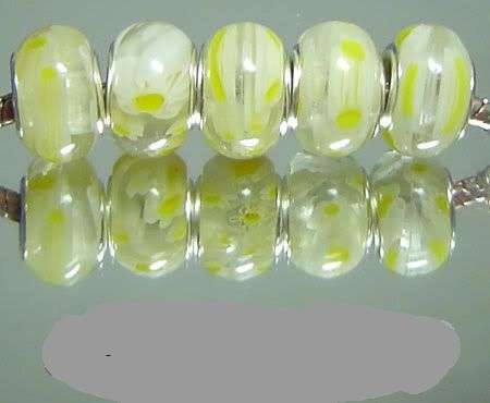 5PCS 925 SILVER MURAN GLASS BEADS FITS PANDO CHARM BRACELET
