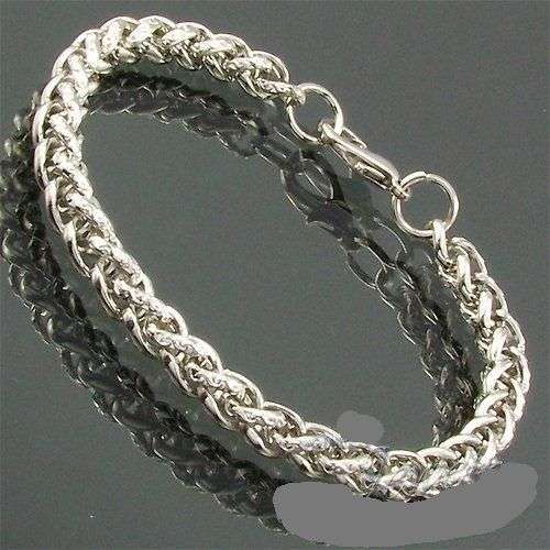 Voguish Printed Three Dimensional Hip Hop Stainless Steel Men Bracelet