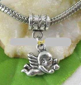 1 pce Bail & Flying Angel Charm For Pando bracelet