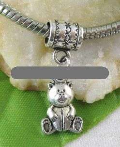 1 pce Bail & Bear Charm For Pando bracelet