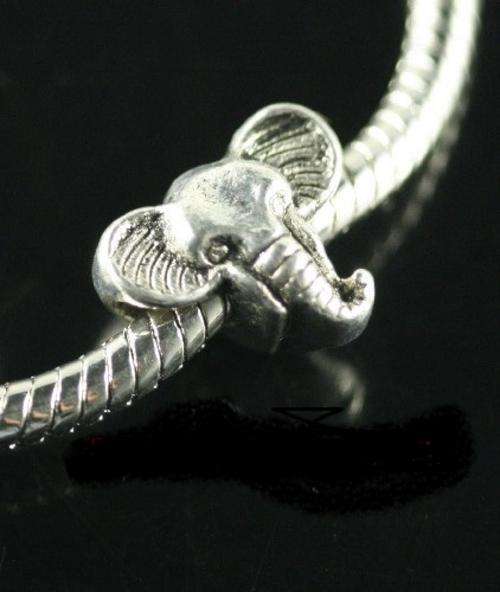 Tibetan silver elephant spacer beads fit  PADORA bracelet