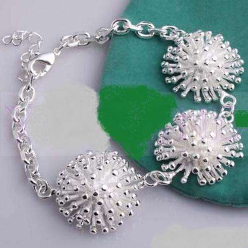 Gorgeous Dandelion 925 Sterling Silver Bracelet
