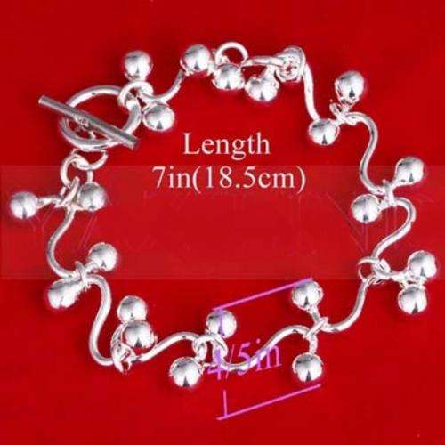 Gorgeous 925 Sterling Silver Balls Bracelet
