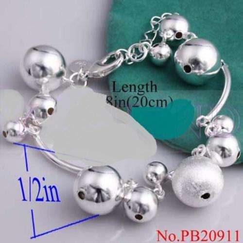 Exquisite silver Mystic Small & big balls Bracelet