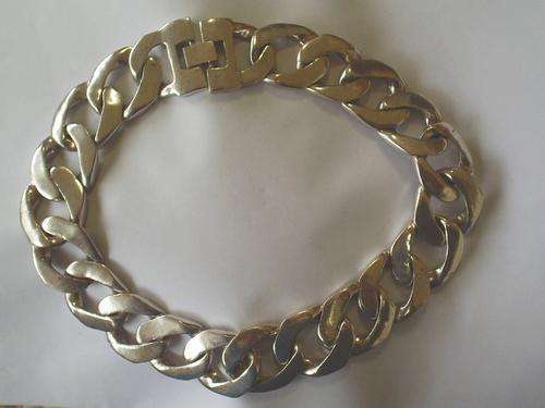 STUNNING VINTORIO COLLECTION CHUNKY TIBET SILVER CHAIN NECKLACE