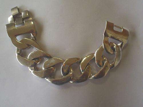 GORGEOUS VINTORIO COLLECTION TIBET SILVER CHUNKY CHAIN BRACELET