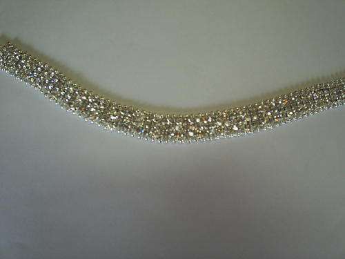 STUNNING SILVER & DIAMANTE BRACELET