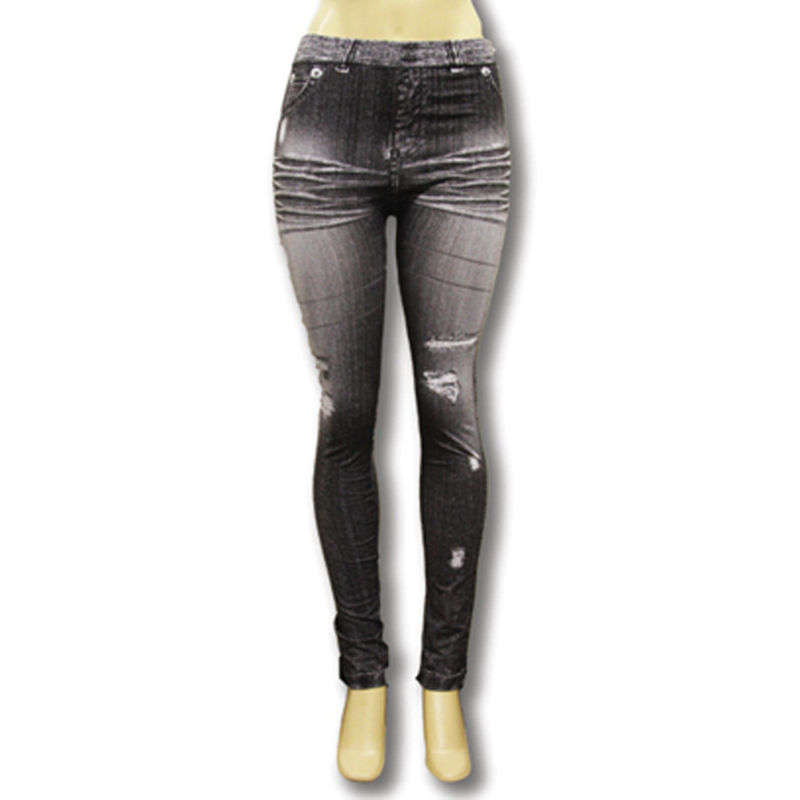 SEXY DENIM  JEAN LOOK TIGHTS LEGGINGS