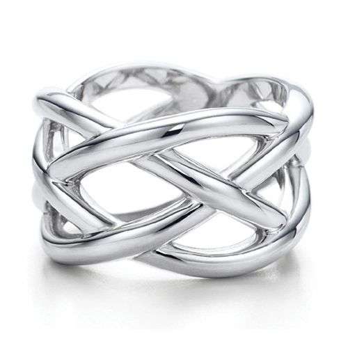 EXTRAORDINARY 925 STERLING SILVER COATED RING # 8