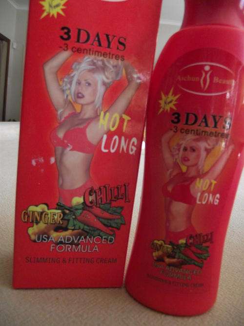 USA ADVANCED FORMULA - 3 DAYS - 3 CENTIMETERS HOT LONG CHILLI GINGER SLIMMING & FITTING CREAM