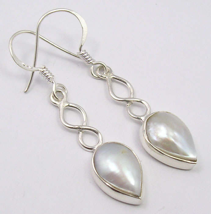Gorgeous Solid 925 Sterling Silver LAPIS LAZULI Gems New Dangle Earrings 4.1CM