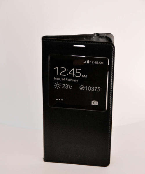 Flip cover with window for Samsung Galaxy S5 - Black