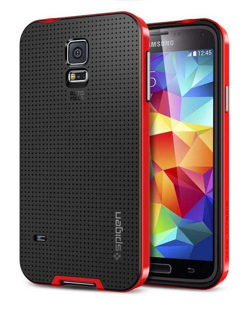Samsung Galaxy S5 Neo Hybrid Spigen Soft Cover Red