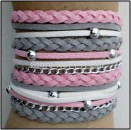 NEW!! Multiple String Infinity Leather Bracelet