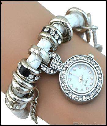 Leather Ladies Charm Watch