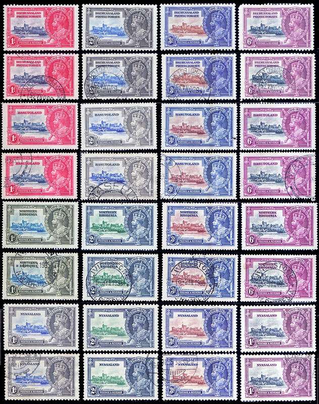 25th Anniversary of Coronation of King George V 1935 - SETS FROM 31 COUNTRIES-1 LOT High CV!
