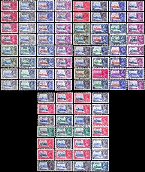 25th Anniversary of Coronation of King George V 1935 - SETS FROM 31 COUNTRIES-1 LOT High CV!