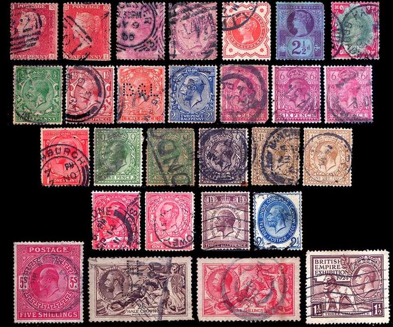 Great Britain Selection across 5 Monarchs - 56 stamps  -  incl HIGH CVs