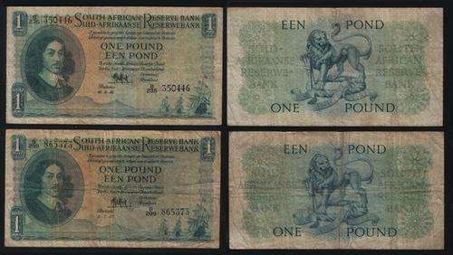 2x MH de Kock One Pound Notes
