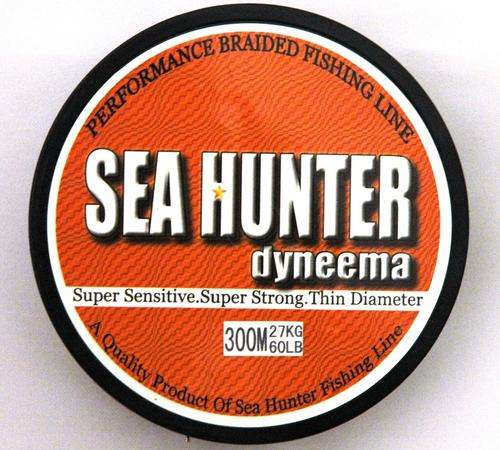 Braided line 300meters 27Kg test 0.40mm diameter Sea Hunter Dyneema