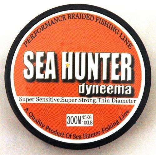 Braided line 300meters 45Kg test 0.50mm diameter Sea Hunter Dyneema