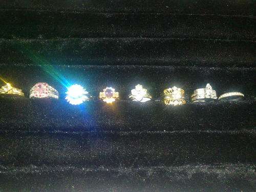 R1 NR - 7X gorgeous rings on auction size 6 - 10 various designs