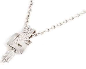 Guess inspired Swarvoski crystal necklace