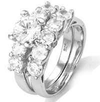 ***R1800.00*** SOLID thick .925 sterling silver 1.75ctw wedding ring MUST HAVE R1 NO RES