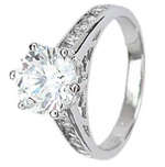 ***R2200.00*** SOLID thick .925 sterling silver 2.0ctw Engagement ring MUST HAVE R1 NO RES
