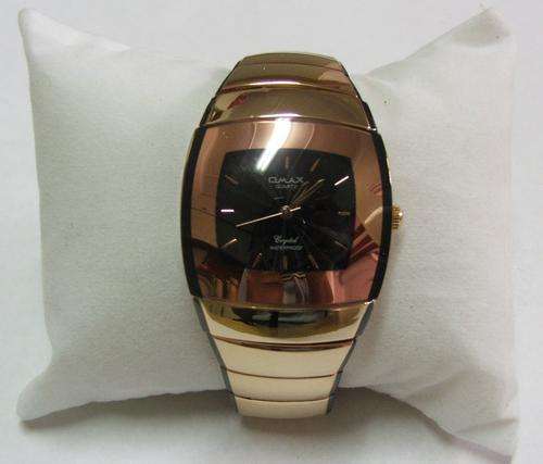 ***R1000***OMAX HBE793 Gun Smoke and Rose Gold with Black Dial Brand New Watch