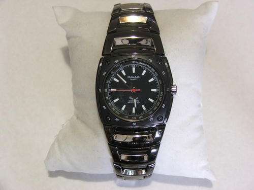 ***GOOD LOOKING!!!***GUN SMOKE AND SILVER WATCH FROM THE OMAX COLLECTION!!