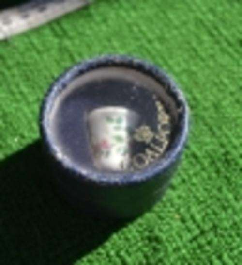 STUNNING COLLECTORS COALPORT THIMBLE IN ORIGINAL BOX