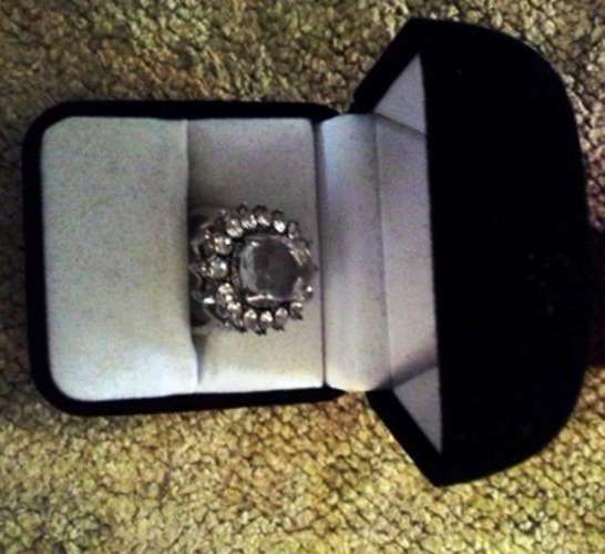 REAL SILVER WITH CHRYSTAL'S-STUNNING