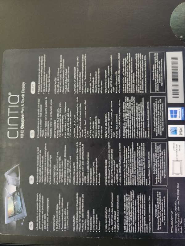 Wacom DTH1300K Pen and Touch Display
