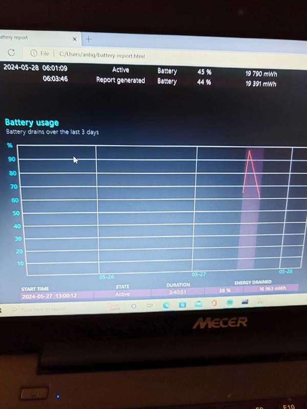 Mecer 14` NoteBook Laptop, i3 10Gen, 4GB Ram, Model SF40IL6