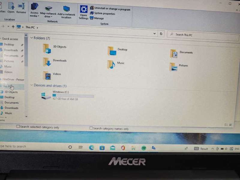 Mecer 14` NoteBook Laptop, i3 10Gen, 4GB Ram, Model SF40IL6