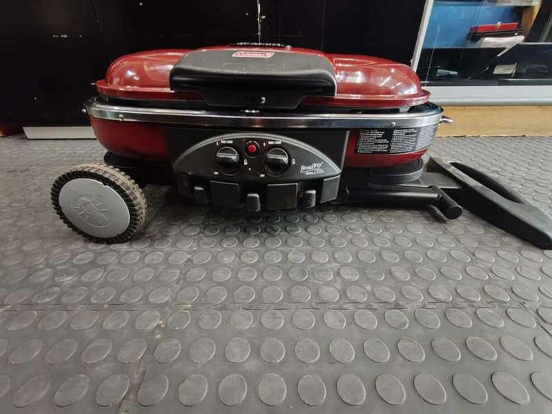 Coleman RoadTrip 9949A Series Portable Stand Up Propane Grill, Red