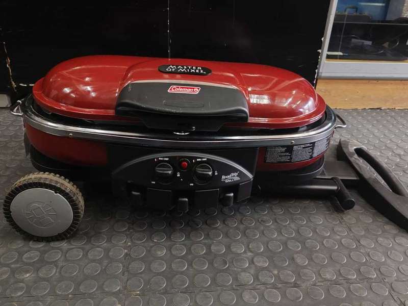 Coleman RoadTrip 9949A Series Portable Stand Up Propane Grill, Red