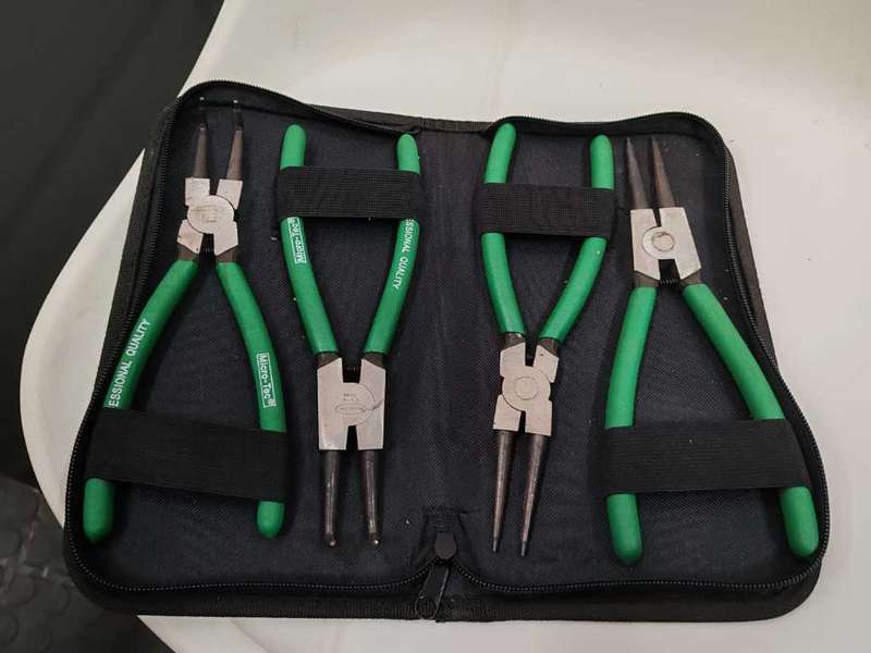 Micro-Tec Pliers Circlip 180Mm 4Pc-Pouch