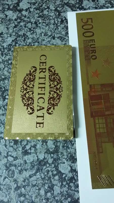 Gold foil and 2 Gold clad bar