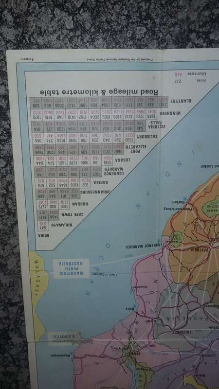 Tourist map of Rhodesia