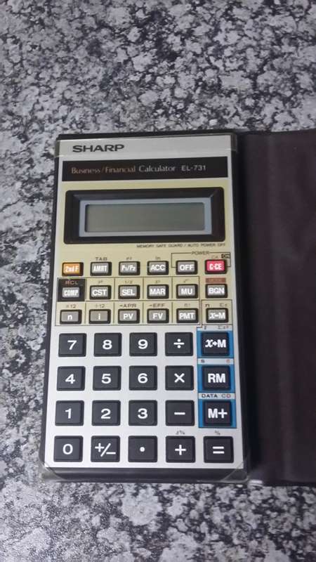 Sharp calculator and electronic organiser