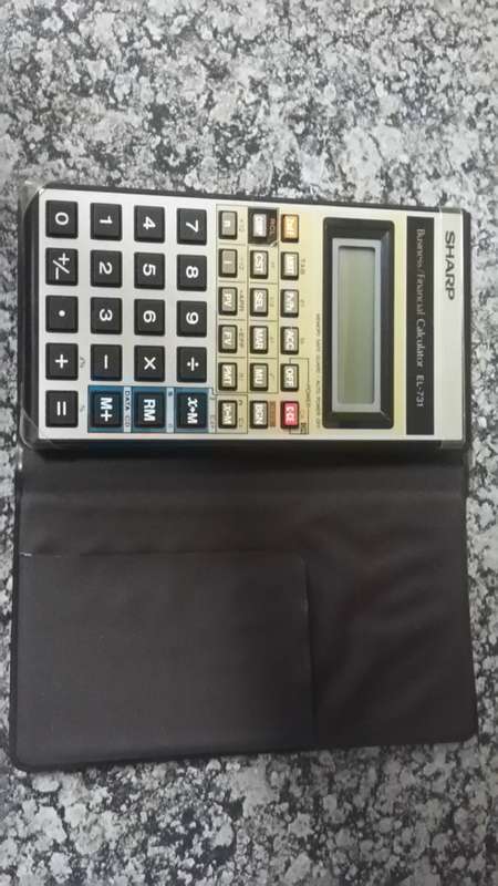 Sharp calculator and electronic organiser